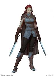 I Wasn T Sure To Call Her So For Now She Will Be Nea Nea Is An Elvin Assassin Quick With He Character Portraits Dungeons And Dragons Characters Character Art
