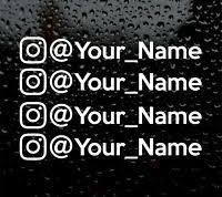 Make your unique style stick by creating custom stickers for every occasion! Grosse Instagram Personalisiertes Vinyl Decal Auto Aufkleber Business Werbe Ebay