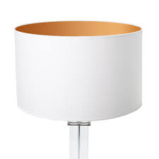 Lampenschirm Weiss Gold Rund 35 X 20 Cm Online Shop Direkt Vom