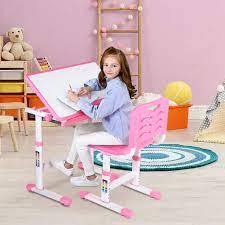 You can have the ikea. Children Table And Chair Set Kids Study Desk Chair Set Adjustable Height Studying Table Chair Painting Learning Desk Chair Art Table Set With Tiltable Desktop For Study Room School Student Pink Buy