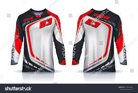 Download T Shirt Sport Design Template Long Sleeve Soccer Jersey Mockup For Football Club Uniform Front And Back View Sports Jersey Design Sports Design Jersey Design