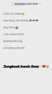 Pls make my and a lot of people wish happen. Jungkook Iconic Lines Video Jungkook Album Bts Daddy Aesthetic