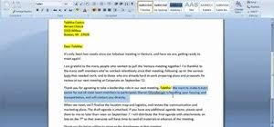 For more information on writing letters and emails, see how to write better english. How To Create A Simple Letter For Mail Merge In Microsoft Word 2007 Microsoft Office Wonderhowto