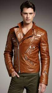 Ralph Lauren Black Label Leather Motorcycle Jacket Leather Jacket Jackets Men Fashion Classy Men