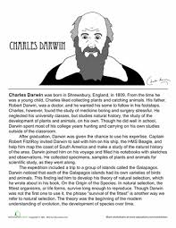 Charles Darwin Biography Worksheet Education Com Charles Darwin Biography Charles Darwin Charles Darwin For Kids
