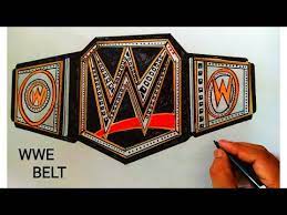 Wwe Belt Drawing - Youtube