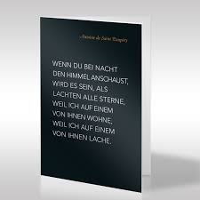 Get more >> 2.1 der kleine prinz / le petit prince (1943); Diese Schwarze Trauerkarte Prasentiert Ein Zitat Von Antoine De Saint Exupery In Klarer Weisser Typografie Der Verfasser Des