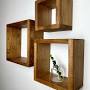 Profile Picture of Set of 3 Floating Cube Shelves Quality Wood Shelving Hanging Plant ... (@etsy.com) on Google
