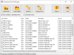 The reason is, recently, i did a windows 7 to windows 10 upgrade, and then, roughly at the same time, i bought a new desktop and had it freshly installed with microsoft's latest operating system. Temporary Font Manager No Nonsens Inc