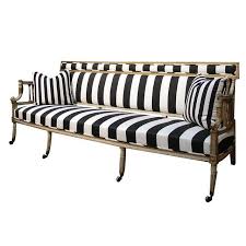 Black And White Sofa Vintage Striped Settee Ill Take One In Sunbrella Please Striped Sofa Furniture Black And White Sofa