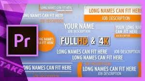 Whether you know how to make motion graphics or not, it's always a time consuming process that can feel a bit less than. Simple Lower Thirds Templates For Premiere Pro Free