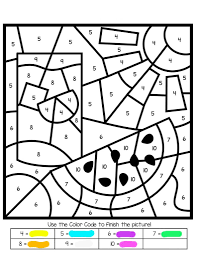 Color by number coloring pages. Color By Number Coloring Pages 100 Printable Coloring Pages