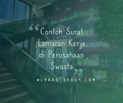 Sebagaimana iklan yang dimuat dalam surat kabar harian jogja per tanggal 30 mei 2020 tentang lowongan pekerjaan di perusahaan pt. 40 Contoh Surat Lamaran Kerja Baik Benar Pasti Diterima