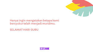 Yang berusaha puan junaidah bt tahir, guru besar sek. Koleksi Ucapan Sempena Hari Guru Cikgu Share