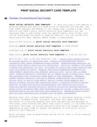 Scannable fake id updated 2021; Templates Social Security Cards Fill Online Printable Fillable Blank Pdffiller