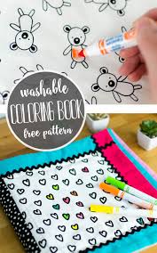 I have a video showing how easily this books and of course, me being me decided to make a book of it! How To Sew A Washable Coloring Book Free Pattern Sewcanshe Free Sewing Patterns Tutorials