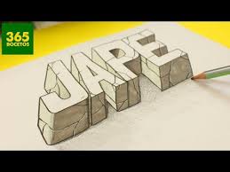 Como Dibujar Tu Nombre En 3d Como Dibujar