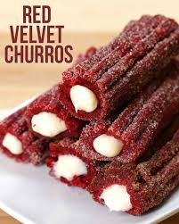 Make Your Life Magical With These Fantastic Red Velvet Churros Recipe Desserts Yummy Food Dessert Recipes