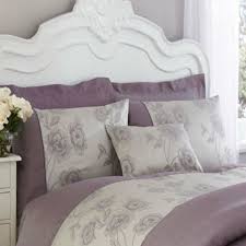 Light Purple Grey Duvet Cover Set Charlotte Thomas Antonia Collection Ebay