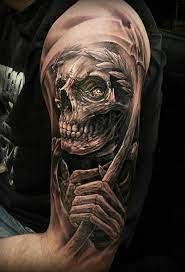 100 Awesome Skull Tattoo Designs Cuded Skull Sleeve Tattoos Skull Tattoo Design Skull Tattoo