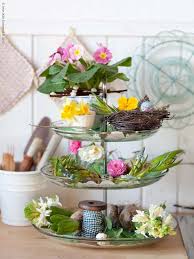 Kvittera Serving Stand 3 Tiers Clear Glass Stainless Steel Ikea Serving Stand Easter Centerpieces Diy Easter Table Decorations