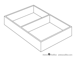 [insert drawing of labeled box 12 x 12 x 12; How To Draw Anime Style Food Lunch Box Animeoutline