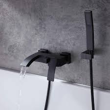 This part can be cleaned/soaked in a 50/50 (vinegar/water) solution. Royal Fall Wall Mounted Tub Filler W Handheld In Matte Black