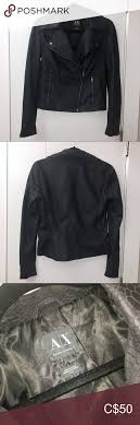 Armani Exchange Faux Snake Leather Biker Jacket Snake Leather Leather Biker Jacket Clothes Design