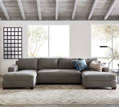 Friheten sleeper sectional,3 seat w/storage, skiftebo blue. Big Sur Square Arm Upholstered U Shaped Chaise Sectional Pottery Barn