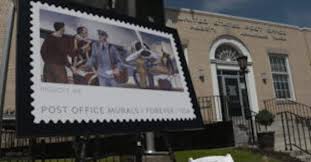 Usps Honors Post Office Lobby Artwork Facility Management Lobby Artwork Office Lobby Post Office