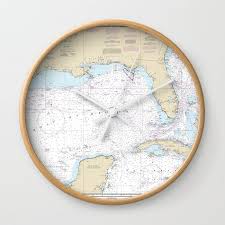 Gulf Of Mexico Nautical Chart Clock Noaas Official