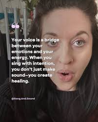 🌿 Your Voice is a Bridge to Healing 🌿 Have you ever noticed how your  voice changes with your emotions? When you're joyful, it lifts. When you're  grieving, it softens. Your voice
