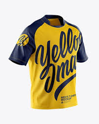 Men S T Shirt Mockup Half Side View In Apparel Mockups On Yellow Images Object Mockups Shirt Mockup Mens Tshirts Tshirt Mockup