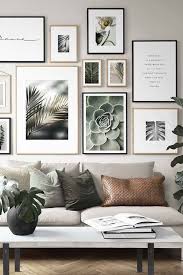 Gallery Photo Wall With Mismatched Frames Cottage Style Living Room Wall Decor Living Room Living Room Photos