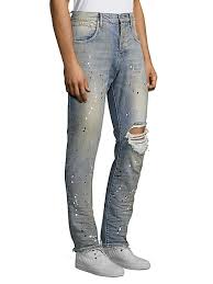 Purple was founded in 2017 at the intersection of industrial design, streetwear and luxury fashion. Purple Brand P002 Slim Dropped Fit Jeans Saksfifthavenue