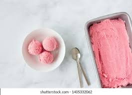 —christine keating, norwalk, california homedishes &. Pink Forced Rhubarb Ice Cream Container Stock Photo Edit Now 1405332062