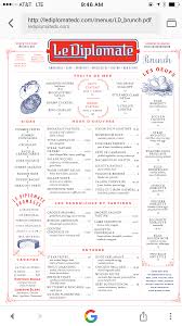Brunch Menu At Le Diplomat One Of My Favorite Dc Places To Blow Too Much Money At A Restaurant Breakfast Menu Design Restaurant Menu Design Menu Layout