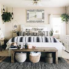 But what exactly does a bohemian bedroom really the walls of a boho bedroom will often have macramé decorations adorning them. Place Pretty Storage Baskets Underneath A Bedroom Bench Bedroom Decor Inspiration Home Decor Bedroom Bohemian Style Decor Bedroom