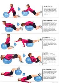 Exercising For A Healthy Back Bad Backs Health News Yoga Ball Exercises Ball Exercises Stability Ball Exercises
