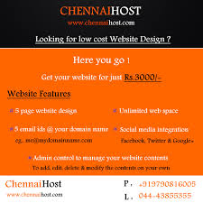 Low Cost Website Design For Smes Www Chennaihost Com Website Design Social Media Integration Website Features