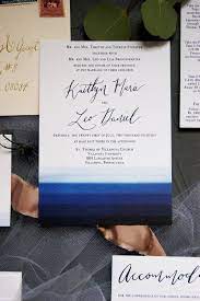 Custom Watercolor Wedding Invitation In Navy And Blush Featuring Spot Calligraphy Fo Wedding Invitations Custom Wedding Stationery Bespoke Wedding Invitations