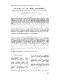 Implementasi konsep basis data pada sistem pelaporan dan buku besar. Pdf Penerapan Manajemen Proyek Dengan Metode Cpm Critical Path Method Pada Proyek Pembangunan Spbe