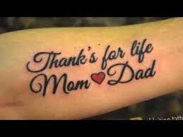 Such tattoo patterns for mom dad have a very deep meaning for us! Pin By Soyeta Paul On Tattoo Designs Dad Tattoos Mom Dad Tattoos Mum And Dad Tattoos