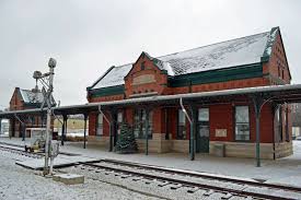 The Historic Train Depot In Independence Old Train Station Train Station Architecture Historic Train Depot