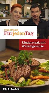 Rindersteak Mit Wurzelgemuse Rtlplus Mo 28 01 Fleischgerichte Rindersteak Rtlplus Wurzelgemuse Rinder Steak Rindersteak Essen Und Trinken Rezepte
