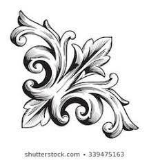 11 idees de feuille d acompte ornement acanthe coloriage fleur