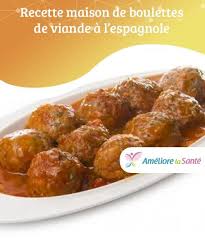 Recette Maison De Boulettes De Viande En Sauce Espagnole Boulette De Viande Boulette Recettes De Cuisine