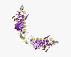 Ack background for invitation golden leaves frame on black background isolated close up, yellow autumn girlish grape foliage decorative corner border copy space. Free Clip Art Border Of Forget Me Not Flowers Purple Floral Corner Png Transparent Png Kindpng