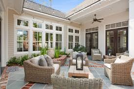 This Spacious Outdoor Living Space Has A Unique Water Feature And Outdoor Fireplace Making It Great For Entertaining O Highland Homes Outdoor Patio Space Patio