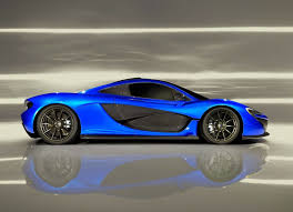Mclaren Concept P1 Blue Edition Mclaren P1 Mclaren Car Side View